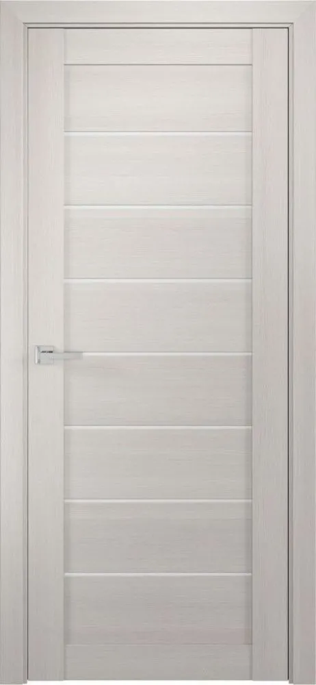 Фото Межкомнатная дверь ЛУ-7 белёный дуб (стекло сатинат, 900x2000)